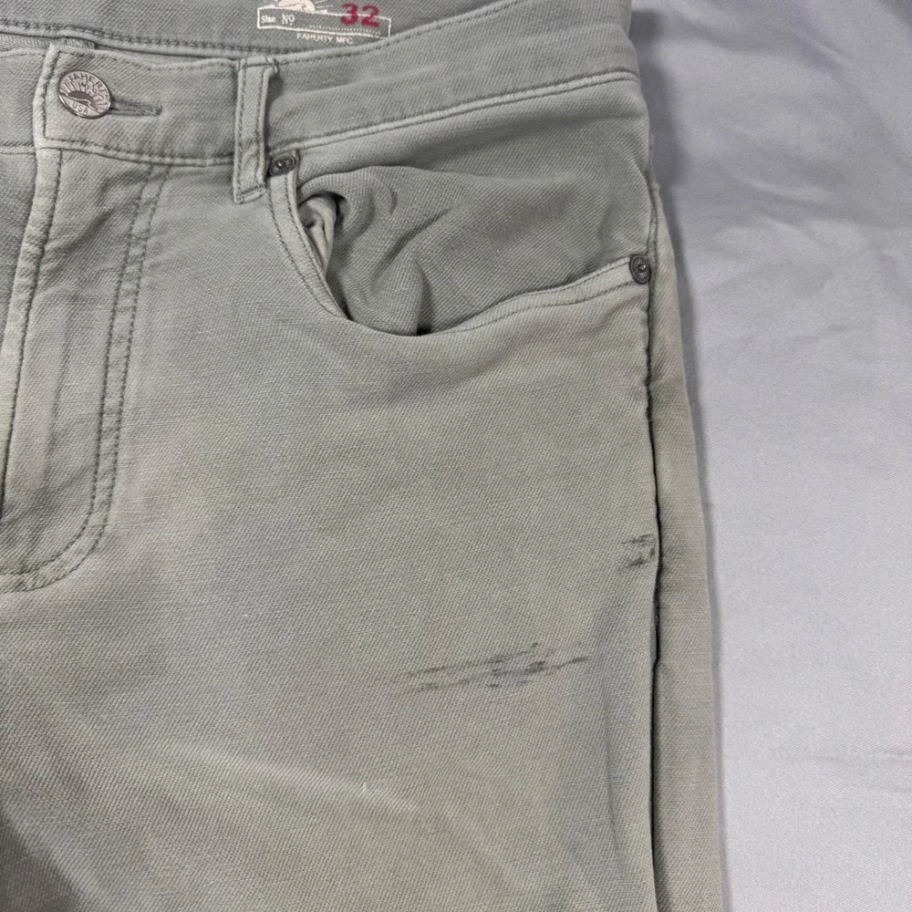 Lot of 2 Faherty Stretch Terry 5-Pocket Pant Mens 32 (31x31) Slim Straight - Picture 9 of 16